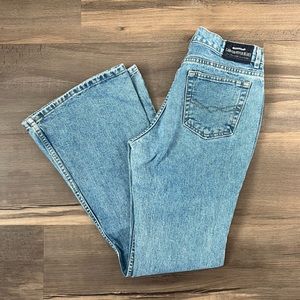 Vintage 90s Canyon River Blues Light Wash Flare Jeans Size 7